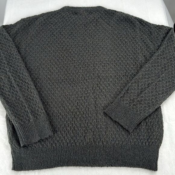 Standard Cloth Sweater Men Small Gray Green Pullover Crewneck Urban Lightweight - Picture 2 of 6